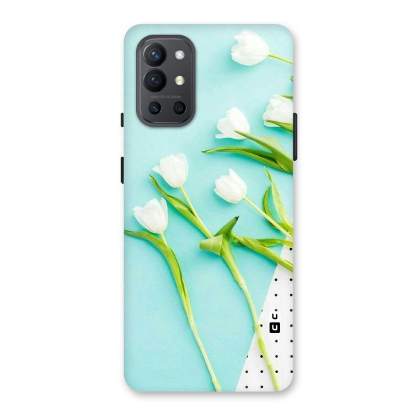 White Tulips Back Case for OnePlus 9R