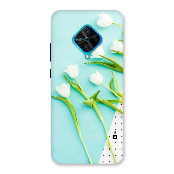 White Tulips Back Case for Vivo S1 Pro