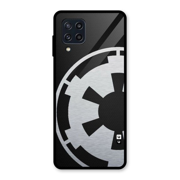 White Wheel Glass Back Case for Galaxy M32