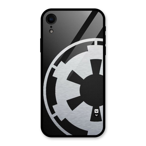 White Wheel Glass Back Case for XR