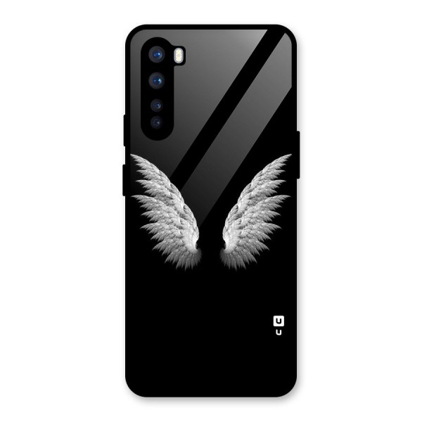 White Wings Glass Back Case for OnePlus Nord