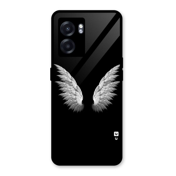 White Wings Glass Back Case for Oppo K10 (5G)