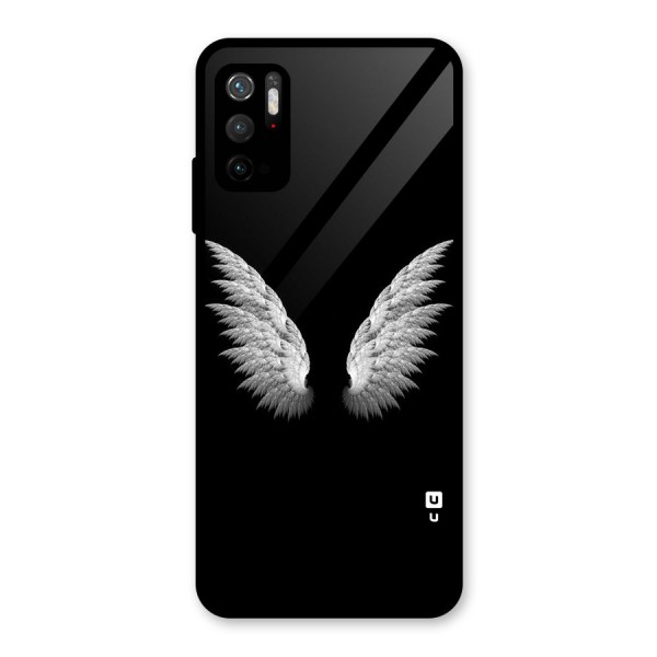 White Wings Glass Back Case for Poco M3 Pro 5G