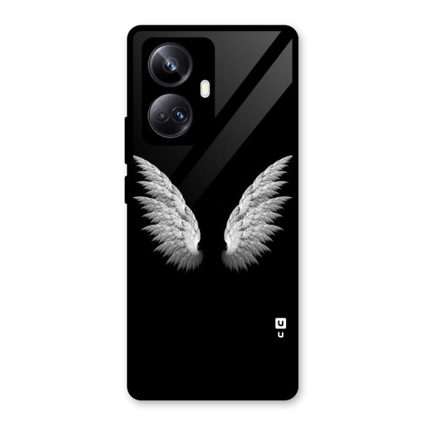 White Wings Glass Back Case for Realme 10 Pro Plus