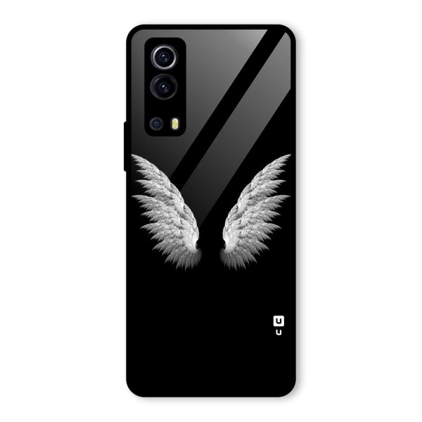 White Wings Glass Back Case for Vivo iQOO Z3