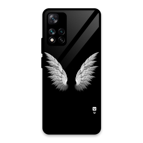 White Wings Glass Back Case for Xiaomi 11i HyperCharge 5G