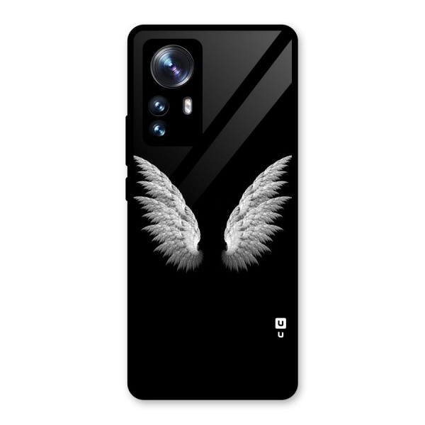 White Wings Glass Back Case for Xiaomi 12 Pro