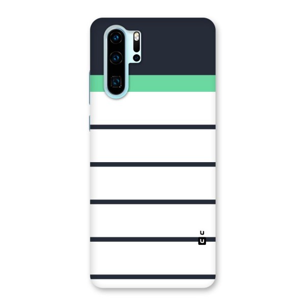 White and Simple Stripes Back Case for Huawei P30 Pro