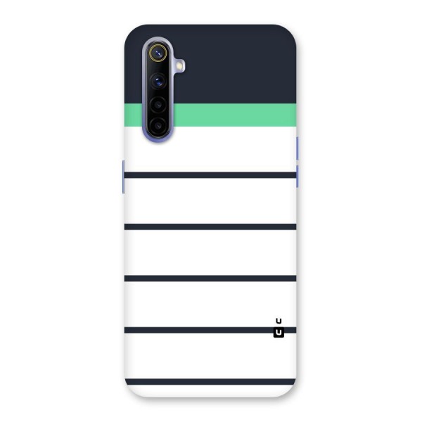 White and Simple Stripes Back Case for Realme 6i