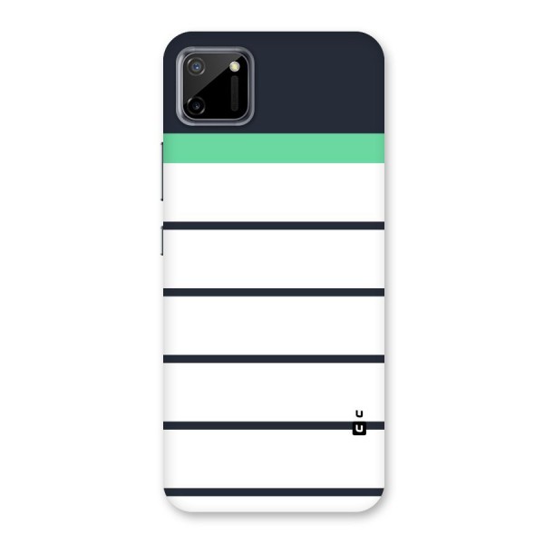 White and Simple Stripes Back Case for Realme C11