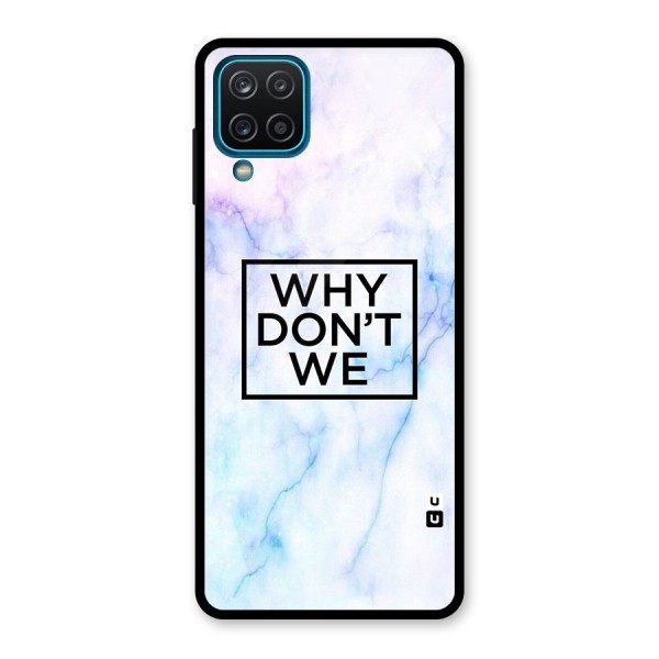 Why Dont We Glass Back Case for Galaxy A12