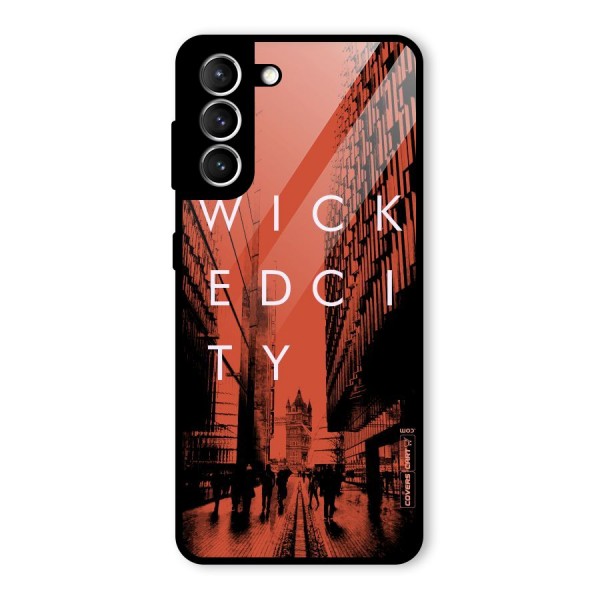 Wicked City Glass Back Case for Galaxy S21 5G