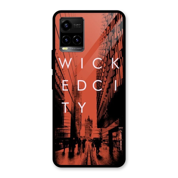 Wicked City Glass Back Case for Vivo Y21 2021