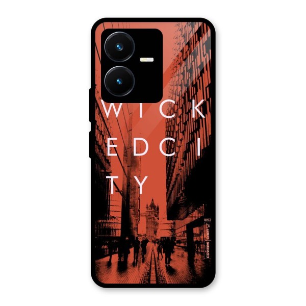 Wicked City Glass Back Case for Vivo Y22