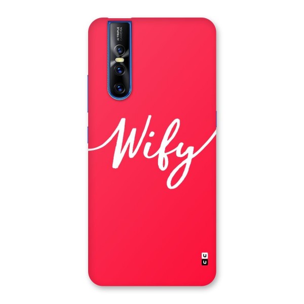 Wify Back Case for Vivo V15 Pro