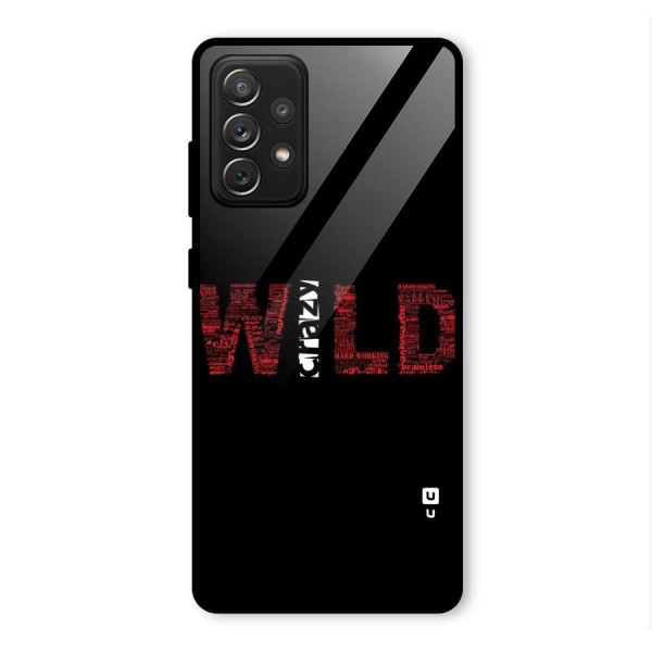 Wild Crazy Glass Back Case for Galaxy A72