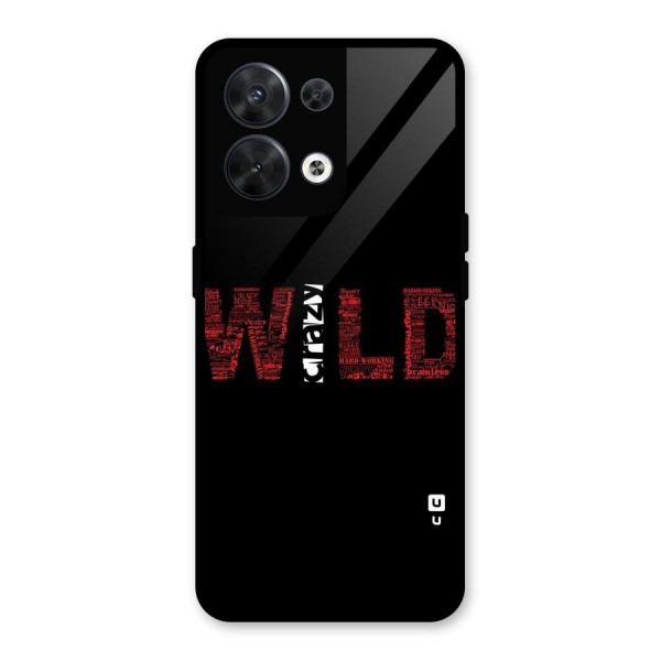 Wild Crazy Glass Back Case for Oppo Reno8 5G