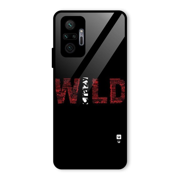 Wild Crazy Glass Back Case for Redmi Note 10 Pro