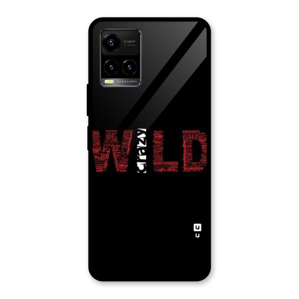 Wild Crazy Glass Back Case for Vivo Y21 2021