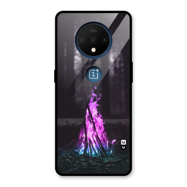 Wild Fire Glass Back Case for OnePlus 7T