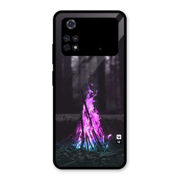 Wild Fire Glass Back Case for Poco M4 Pro 4G