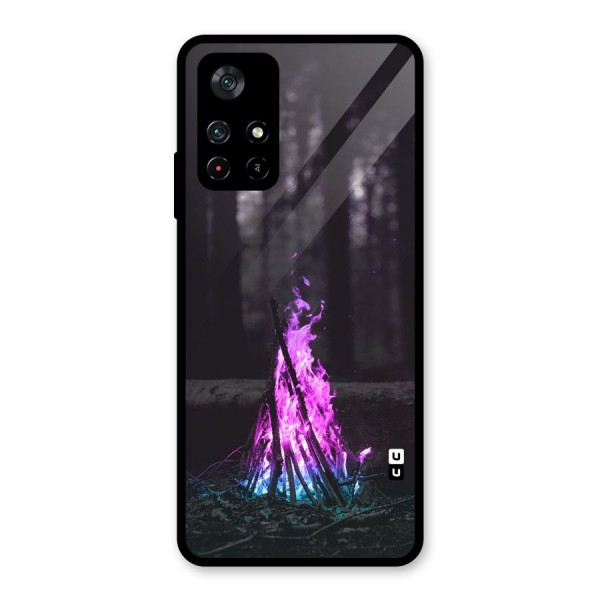 Wild Fire Glass Back Case for Poco M4 Pro 5G