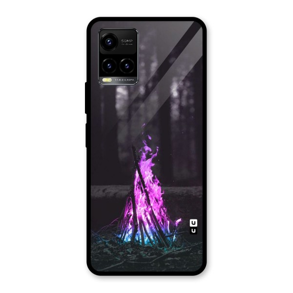 Wild Fire Glass Back Case for Vivo Y21 2021