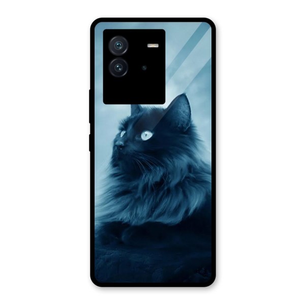 Wild Forest Cat Glass Back Case for Vivo iQOO Neo 6 5G