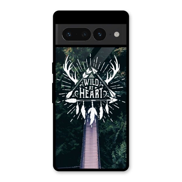 Wild Heart Glass Back Case for Google Pixel 7 Pro