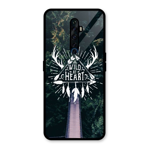 Wild Heart Glass Back Case for Oppo Reno2 Z