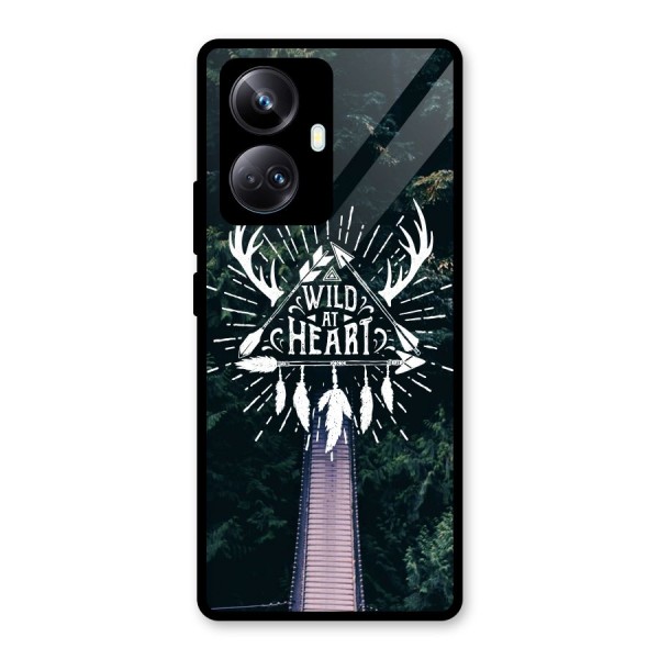 Wild Heart Glass Back Case for Realme 10 Pro Plus