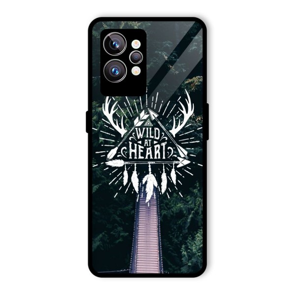 Wild Heart Glass Back Case for Realme GT2 Pro