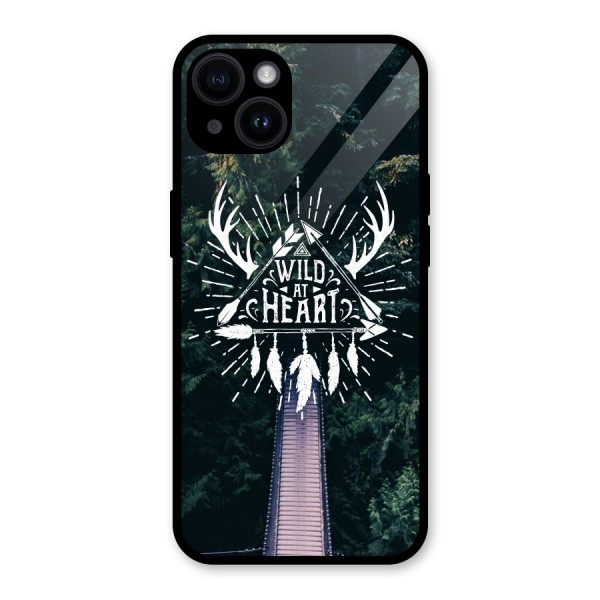 Wild Heart Glass Back Case for iPhone 14