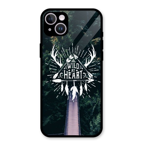 Wild Heart Glass Back Case for iPhone 14 Plus