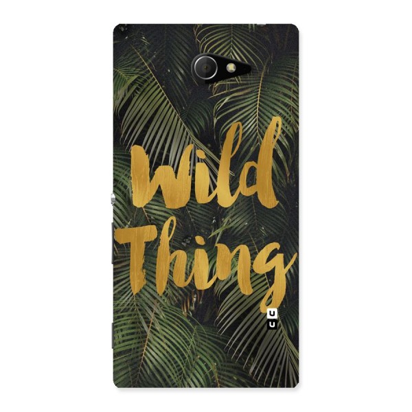 Wild Leaf Thing Back Case for Sony Xperia M2