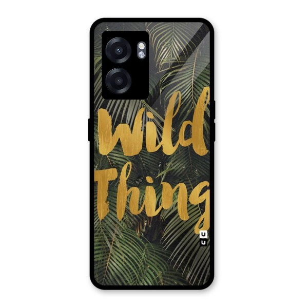 Wild Leaf Thing Glass Back Case for Oppo K10 (5G)