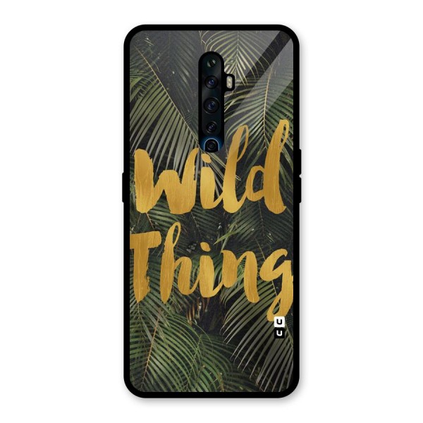 Wild Leaf Thing Glass Back Case for Oppo Reno2 Z