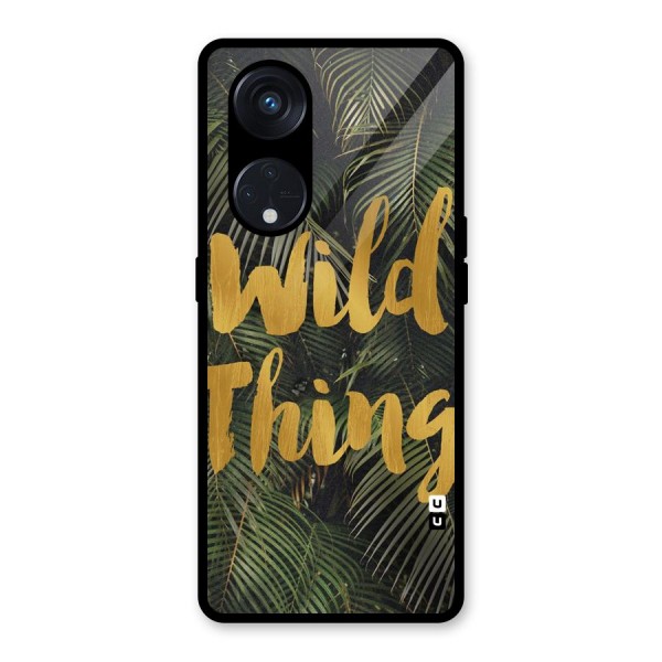 Wild Leaf Thing Glass Back Case for Reno8 T 5G