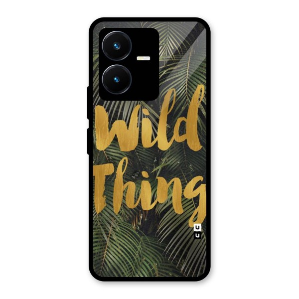 Wild Leaf Thing Glass Back Case for Vivo Y22