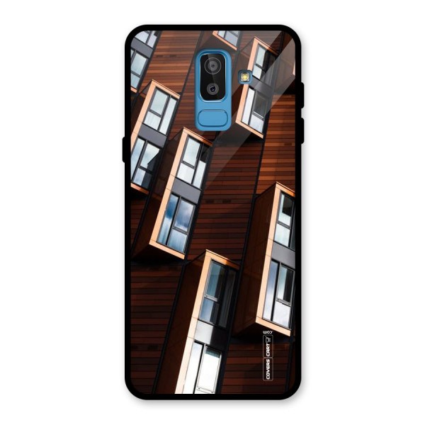 Window Abstract Glass Back Case for Galaxy J8