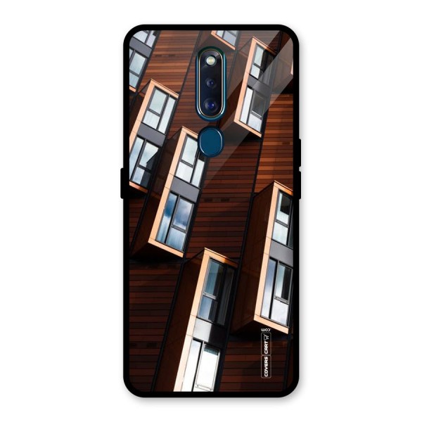 Window Abstract Glass Back Case for Oppo F11 Pro