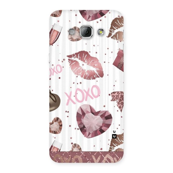 Wine Lip xoxo Back Case for Galaxy A8