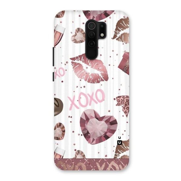 Wine Lip xoxo Back Case for Redmi 9 Prime