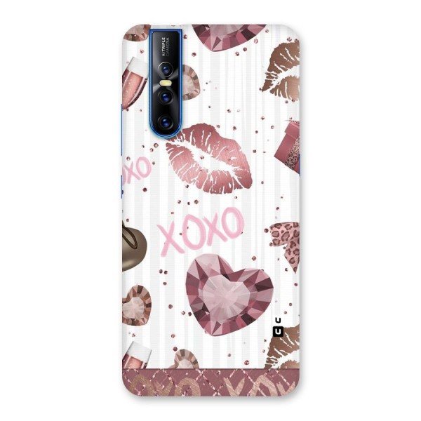 Wine Lip xoxo Back Case for Vivo V15 Pro