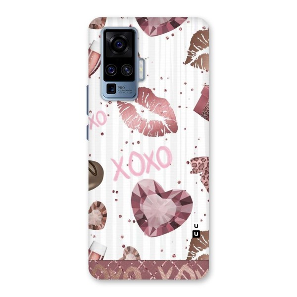 Wine Lip xoxo Back Case for Vivo X50 Pro