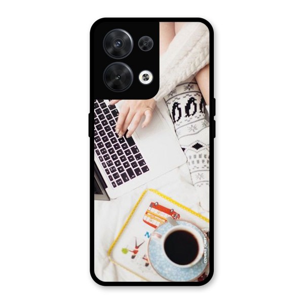 Winter Relaxation Glass Back Case for Oppo Reno8 5G