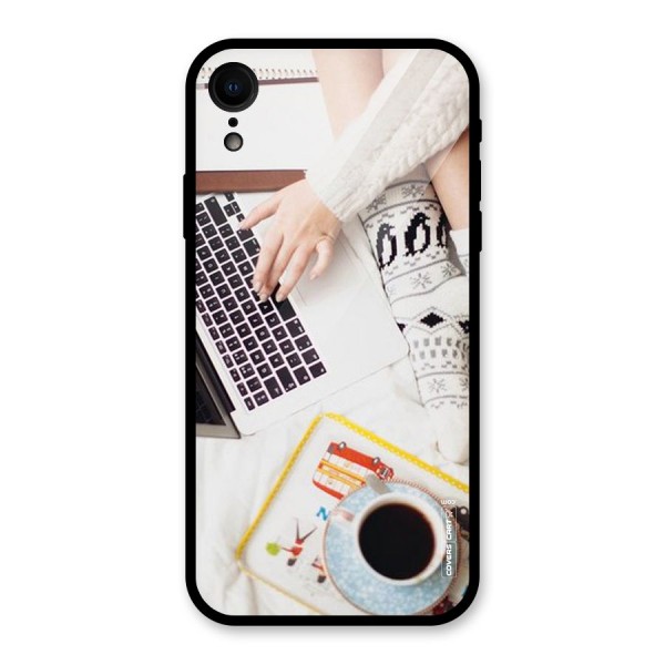 Winter Relaxation Glass Back Case for XR