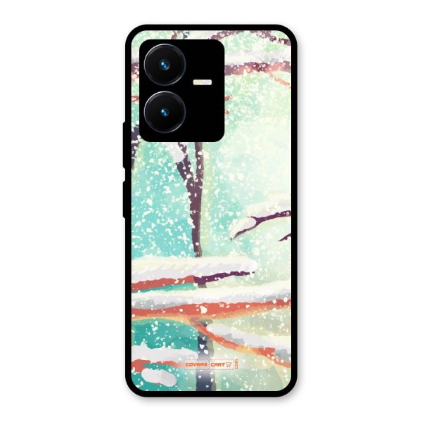 Winter Season Glass Back Case for Vivo Y22