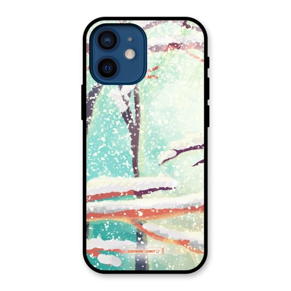 Winter Season Glass Back Case for iPhone 12 Mini