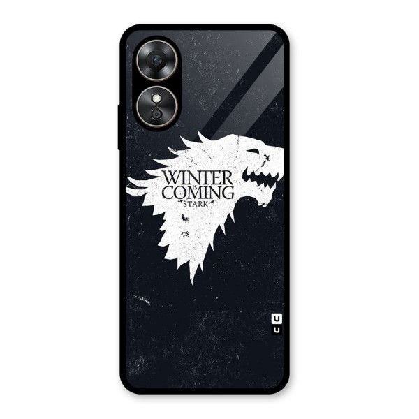 Winter is Coming Stark Glass Back Case for Oppo A17